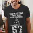 How Many Days A Week 6 7 67 Meme Baseball Humor Men's V-Neck T-Shirt How Many Days A Week 6 7 67 Meme Baseball Humor Men's V-Neck T-Shirt