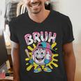 Drip Baseball Boy Youth Kid Ice Cream Dripping Baseball Bruh Men's V-Neck T-Shirt Drip Baseball Boy Youth Kid Ice Cream Dripping Baseball Bruh Men's V-Neck T-Shirt