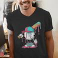 Drip Baseball For Boys Ice Cream Drip Youth Boys Sprinkles Men's V-Neck T-Shirt Drip Baseball For Boys Ice Cream Drip Youth Boys Sprinkles Men's V-Neck T-Shirt