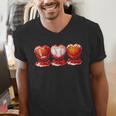 Drip Valentines Day Basketball Baseball Football Boy Men Kid Men's V-Neck T-Shirt Drip Valentines Day Basketball Baseball Football Boy Men Kid Men's V-Neck T-Shirt