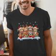 Football Baseball Basketball Player Sport Christmas Men's V-Neck T-Shirt Football Baseball Basketball Player Sport Christmas Men's V-Neck T-Shirt