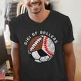 Gigi Of Ballers Baseball Soccer Football Gigi Men's V-Neck T-Shirt Gigi Of Ballers Baseball Soccer Football Gigi Men's V-Neck T-Shirt