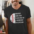 Greatest Game Ever Played Was In Cleveland 2016 Baseball Men's V-Neck T-Shirt Greatest Game Ever Played Was In Cleveland 2016 Baseball Men's V-Neck T-Shirt
