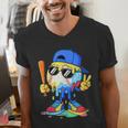 Ice Cream Baseball Drip Spots Sprinkle For Boys Youth Kids Men's V-Neck T-Shirt Ice Cream Baseball Drip Spots Sprinkle For Boys Youth Kids Men's V-Neck T-Shirt