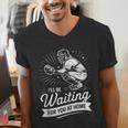 I'Ll Be Waiting For You At Home Baseball Men's V-Neck T-Shirt I'Ll Be Waiting For You At Home Baseball Men's V-Neck T-Shirt
