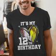 It's My 12th Birthday Baseball Softball Heart 12 Year Old Men's V-Neck T-Shirt It's My 12th Birthday Baseball Softball Heart 12 Year Old Men's V-Neck T-Shirt