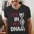 ITS In My DNA Baseball Sport Player Saying Men's V-Neck T-Shirt ITS In My DNA Baseball Sport Player Saying Men's V-Neck T-Shirt
