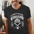 It's Ok If You Think Baseball Is Boring It's Kind Of Smart Men's V-Neck T-Shirt