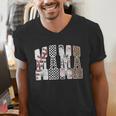 Mama Baseball Season Happy Game Day Trendy Sports Mom Men's V-Neck T-Shirt Mama Baseball Season Happy Game Day Trendy Sports Mom Men's V-Neck T-Shirt