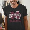 Mississippi State Baseball Bulldogs NCAA MS16 Men's V-Neck T-Shirt Mississippi State Baseball Bulldogs NCAA MS16 Men's V-Neck T-Shirt