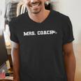 Mrs Coach Football Basketball Baseball Coach Wife Men's V-Neck T-Shirt Mrs Coach Football Basketball Baseball Coach Wife Men's V-Neck T-Shirt