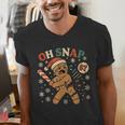 Oh Snap Gingerbread 67 Meme Baseball Christmas Xmas Men's V-Neck T-Shirt