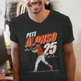 Pete Alonso Baltimore Baseball Players MLBPAL201M Men's V-Neck T-Shirt Pete Alonso Baltimore Baseball Players MLBPAL201M Men's V-Neck T-Shirt