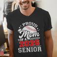 Proud Mom Of A 2026 Senior Baseball Graduation 2026 Men's V-Neck T-Shirt Proud Mom Of A 2026 Senior Baseball Graduation 2026 Men's V-Neck T-Shirt