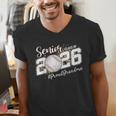 Proud Senior Grandma Class Of 2026 Baseball Graduate Leopard Men's V-Neck T-Shirt Proud Senior Grandma Class Of 2026 Baseball Graduate Leopard Men's V-Neck T-Shirt