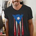 Puerto Rican Baseball Bats Puerto Rico Flag Pride BéIsbol Men's V-Neck T-Shirt Puerto Rican Baseball Bats Puerto Rico Flag Pride BéIsbol Men's V-Neck T-Shirt