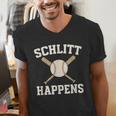 Schlitt Happens Baseball Apparel Love The Bronx Men's V-Neck T-Shirt Schlitt Happens Baseball Apparel Love The Bronx Men's V-Neck T-Shirt
