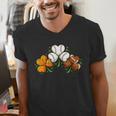 Shamrock Baseball Basketball Football St Patricks Day Men's V-Neck T-Shirt Shamrock Baseball Basketball Football St Patricks Day Men's V-Neck T-Shirt