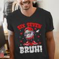 Six Seven 67 Bruh 6 7 Meme Valentine Baseball Drip Boys Kids Men's V-Neck T-Shirt