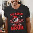 Six Seven 67 Bruh Baseball Valentine’s Day Teens Boys Kids Men's V-Neck T-Shirt