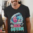 Six Seven 67 Ice Cream Drip Baseball For Boy Kids Youth Men's V-Neck T-Shirt