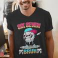 Six Seven 67 Meme Ice Cream Drip Baseball Dabbing Boy Kids Men's V-Neck T-Shirt Six Seven 67 Meme Ice Cream Drip Baseball Dabbing Boy Kids Men's V-Neck T-Shirt