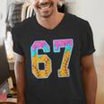 Six Seven Baseball Drip Men's V-Neck T-Shirt