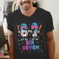 Six Seven Baseball Ice Cream Drip 6 7 Meme Gen Alpha Slang Men's V-Neck T-Shirt Six Seven Baseball Ice Cream Drip 6 7 Meme Gen Alpha Slang Men's V-Neck T-Shirt