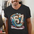Six Seven Baseball Lifestyle 67 Meme Gen Alpha Slang Men's V-Neck T-Shirt Six Seven Baseball Lifestyle 67 Meme Gen Alpha Slang Men's V-Neck T-Shirt