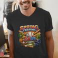 Spring Training 2026 Baseball Fan Retro Palm Cactus Men's V-Neck T-Shirt Spring Training 2026 Baseball Fan Retro Palm Cactus Men's V-Neck T-Shirt