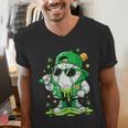 St Patrick Day Baseball Drip Ice Cream Men Boys Kids Men's V-Neck T-Shirt St Patrick Day Baseball Drip Ice Cream Men Boys Kids Men's V-Neck T-Shirt