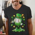 St Patrick Day Baseball Drip Ice Cream Baseball Men's V-Neck T-Shirt St Patrick Day Baseball Drip Ice Cream Baseball Men's V-Neck T-Shirt