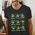 St Patricks Day Baseball Ice Cream Boys Baseball Player Men's V-Neck T-Shirt St Patricks Day Baseball Ice Cream Boys Baseball Player Men's V-Neck T-Shirt