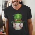 St Patricks Day Baseball Player Leprechaun Hat Men Boys Kids Men's V-Neck T-Shirt St Patricks Day Baseball Player Leprechaun Hat Men Boys Kids Men's V-Neck T-Shirt