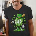 St Patricks Day Shamrock Baseball Drip Icecream Irish Boys Men's V-Neck T-Shirt St Patricks Day Shamrock Baseball Drip Icecream Irish Boys Men's V-Neck T-Shirt