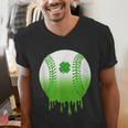St Patricks Day Shamrock Baseball Irish Boys Kids Men Men's V-Neck T-Shirt