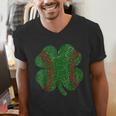 St Patricks Day Shamrock Baseball Saint Paddy's Men's V-Neck T-Shirt St Patricks Day Shamrock Baseball Saint Paddy's Men's V-Neck T-Shirt