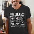 Things I Do Spare Time Baseball Player Men Women Kids Men's V-Neck T-Shirt Things I Do Spare Time Baseball Player Men Women Kids Men's V-Neck T-Shirt