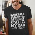 Trading Card Collector Cardboard Baseball Card Collector Men's V-Neck T-Shirt Trading Card Collector Cardboard Baseball Card Collector Men's V-Neck T-Shirt