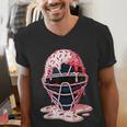 Valentine Baseball Catcher Mask Ice Cream Drip Tee For Boys Men's V-Neck T-Shirt Valentine Baseball Catcher Mask Ice Cream Drip Tee For Boys Men's V-Neck T-Shirt
