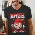 Valentines Day Baseball Drip Boys Bruh Ice Cream Toddler Kid Men's V-Neck T-Shirt Valentines Day Baseball Drip Boys Bruh Ice Cream Toddler Kid Men's V-Neck T-Shirt