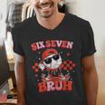 Valentines Day Baseball Six Seven 67 Meme Heart Baseball Dab Men's V-Neck T-Shirt Valentines Day Baseball Six Seven 67 Meme Heart Baseball Dab Men's V-Neck T-Shirt