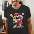 Valentines Day Heart Baseball Drip Ice Cream Boys Kids Men Men's V-Neck T-Shirt Valentines Day Heart Baseball Drip Ice Cream Boys Kids Men Men's V-Neck T-Shirt