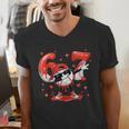 Valentines Day Six Seven Baseball 6 7 Meme Dab Heart Boys Men's V-Neck T-Shirt