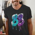 Vintage Baseball 88 Number Men's V-Neck T-Shirt Vintage Baseball 88 Number Men's V-Neck T-Shirt