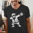 Vintage Dabbing Santa Christmas Baseball Xmas Costume Men's V-Neck T-Shirt Vintage Dabbing Santa Christmas Baseball Xmas Costume Men's V-Neck T-Shirt