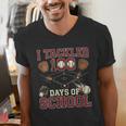 Women's 100 Days Of School Boys Kids Baseball Men's V-Neck T-Shirt