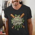 Women's Baseball Life Style 101 Apparel Youth Drip Baseball Boys Kid Men's V-Neck T-Shirt Women's Baseball Life Style 101 Apparel Youth Drip Baseball Boys Kid Men's V-Neck T-Shirt