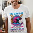 100 Days Of 3rd Grade Baseball 100th Day Of School Boys Kids Men's V-Neck T-Shirt 100 Days Of 3rd Grade Baseball 100th Day Of School Boys Kids Men's V-Neck T-Shirt