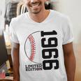 60th Birthday Baseball Limited Edition 1966 Men's V-Neck T-Shirt 60th Birthday Baseball Limited Edition 1966 Men's V-Neck T-Shirt